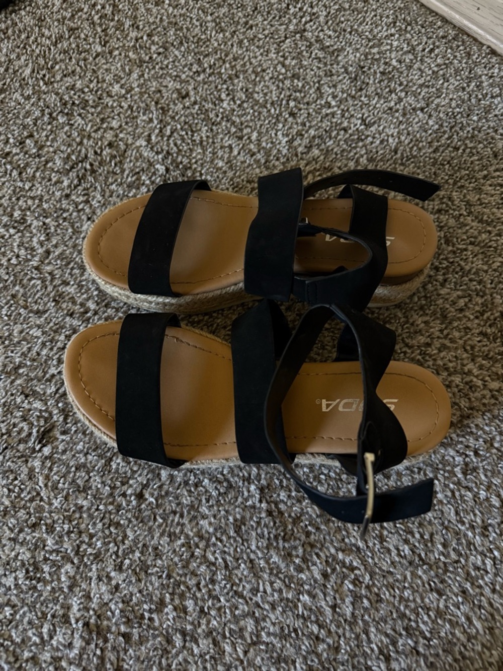 Black Strappy Sandals